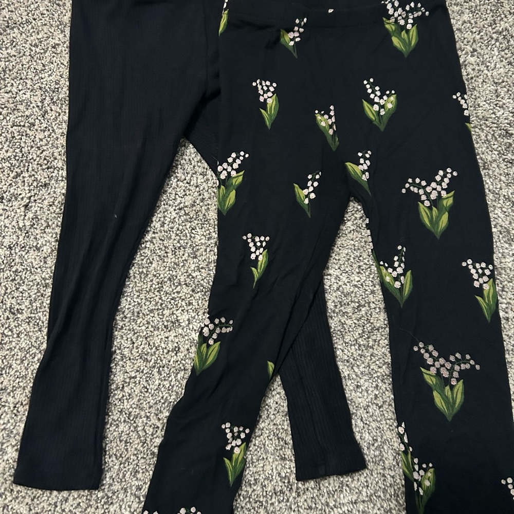 Kyte BABY Legging bundle - Ribbed Midnight & Lily of the valley